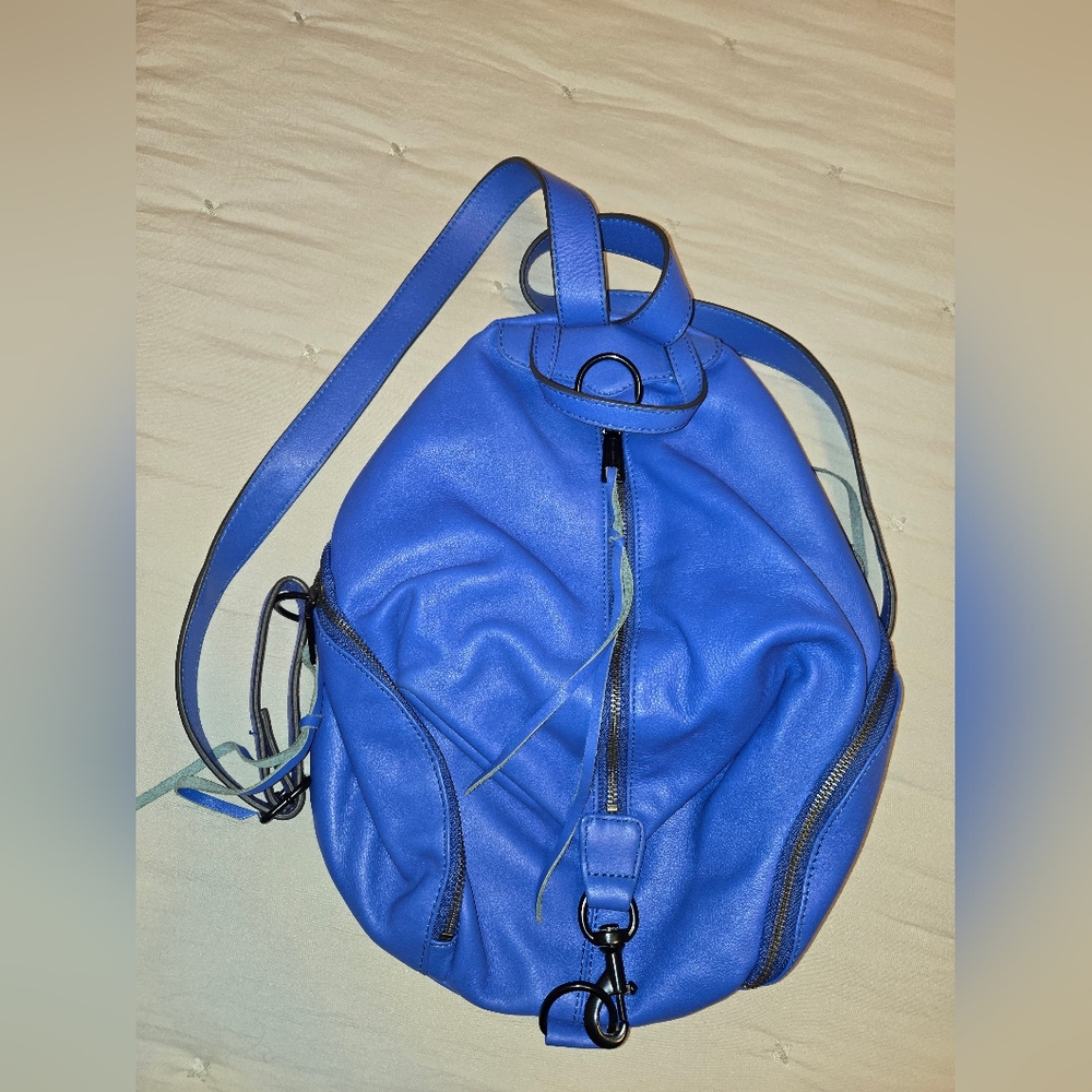 Rebecca Minkoff Julian Leather Backpack in Ultraviolet